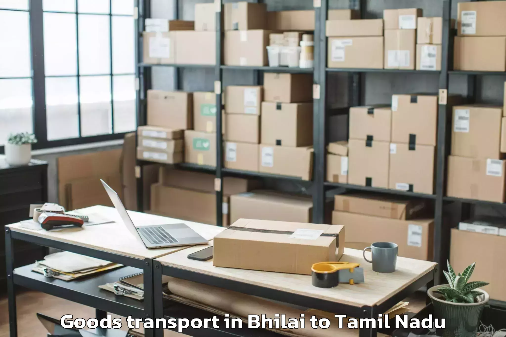 Comprehensive Bhilai to Vadakku Valliyur Goods Transport